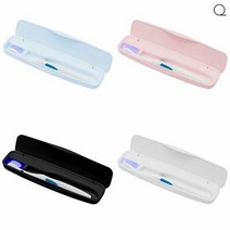 (O2케어) 오투케어 휴대용 여해용 칫솔살균기 칫솔보관함, BS-4100(블랙), 블랙(4100)