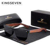 인싸 선글라스 힙한선글라스 kingseven 천연 나무 선글라스 남성 편광 패션 태양 안경 original wood oculos de sol masculino