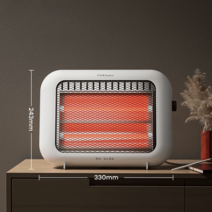 팬히터 휴대용 가정용 난로 히터 팬 캠핑용 온풍기, 토파즈그린