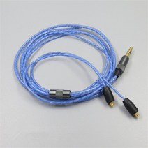 Shure-Westone 헤드폰용 교체 오디오 케이블 MMCX SE215 UE900 블랙 블루 레드 23 AugT1, 02 파란
