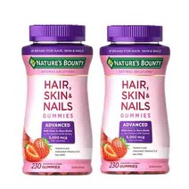 네이처스 바운티 헤어 스킨 네일 구미 230정 [Natures Bounty Hair Skin & Nails 230 gummies], 2개