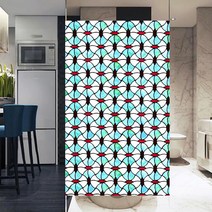 북유럽 로멘틱 스테인글라스 시트지 자외선차단 사생활보호 유리창 창문 필름 엔틱 교회 성당 썬팅지, R112