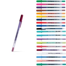 사쿠라 겔리롤 중성펜 20색 1개입 6개입 10개입 20개입세트, 버건디 22