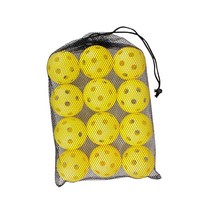 피클볼 성인용 야외 연습 장난감 공 전문 코트 대회 26 홀 72mm 12x, [05] Yellow