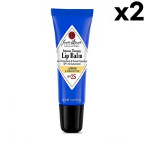 잭블랙 인텐스 테라피 립밤 SPF25 레몬 시어버터 7g 2팩 Jack Black Lemon Shea Butter, 1개, 기본