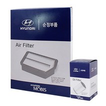 현대모비스 에어 필터   오일 필터 세트 올뉴 K3 18 1.6 가솔린, 28113-F2000, 26350-2M000, 1세트