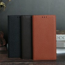 기타 바보사랑[쇼베뉴엘] 갤럭시 S6 G920 가죽 핸드폰 지갑 케이스 멘, 다크브라운