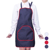 DAE23 가게 식당 손님용 목 조절형 배색 기본 앞치마, 1개, DAE23 보라