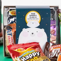 어린이집 유치원 생일 답례품 학교 단체 선물 한가득 실속 간식 세트 곰도디, 1개, 1I4G_한가득 실속간식세트 곰도디