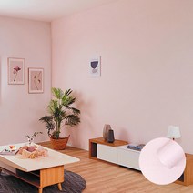 쿠셔니 풀없이 붙이는 스티커 접착식 실크 폼벽지, 핑크