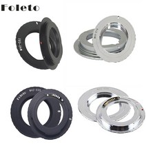 캐논 미러리스 마운트 아답터 Foleto M42 렌즈 어댑터 AF 확인 링 M42-EOS 3.0 칩 500D 600D 40d 50D 60D 5D2 블랙 실버, black