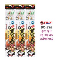 백경 BK-298 열기 메가리 볼락 어피 카드채비