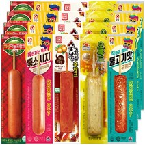 [다만세푸드] 편의점 핫바 후랑크 소세지/ 의성마늘프랑크4+불고기맛후랑크4+숯불구이맛4+오륙도맛바4+톡소시지4 70g 20개