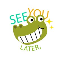 천아트 다리미 전사지 See you later(F969) 옷리폼 티셔츠 열전사지