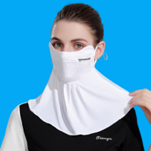 운동할때마스크 조깅 러닝 런닝 골프 운동용 등산용 골프용 헬스장 달리기 마라톤 여름용 얼굴 안면 쿨 마스크 가리개, 색상 랜덤 1+1