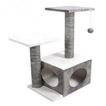 작은회색캣타워 콘도 라운지 샤이잘기둥 아비시니안 야옹 펫