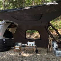 모빌리티 터널챔버 스크린 차박 텐트 도킹 그늘막 쉘터, 터널챔버 스크린 차박텐트 - 초코브라운