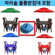 더기분좋은샵 특대형 2단 야외 파라솔 테이블 의자 세트 받침대 포함, 파라솔세트11 (파라솔1+테이블1+의자4+받침대1)