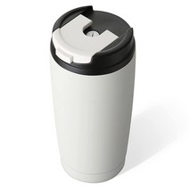 MUCHENGHY 뚜껑과 빨대가 있는 591.5ml(20온스) 텀블러 이중벽 스테인리스 스틸 진공 단열 높은 밀봉 누출 방지 여행용 커피 머그잔 뜨겁거나 차가운 음료용(화이트