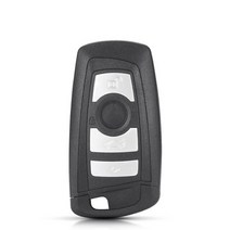 자동차키 스마트키KEYYOU Fob For BMW CAS4 F 3 7 5 시리즈 E90 E92 E93 E91 X5 3/4 버튼 스마트 리모컨, 07 4 Button Black