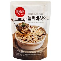 햇반소프트밀 들깨버섯죽 420g, 3개