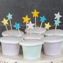 케이크토퍼 데코픽 10입 슈팅스타, 단품