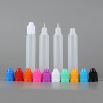 LDEP 액체 주스 드로퍼 병 5 개 30/60ML 어린이 보호 캡 포함 긴 펜 스타일 깔때기, [01] 60ml, [03] Orange