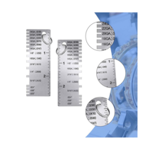 금속 시트 두께 게이지 스테인레스 스틸 양면 와이어 용접 도금 크기 검사 액세서리 10 개, 한개옵션0