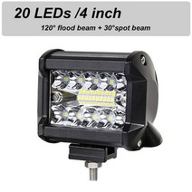 4-20 인치 오프로드 LED 바 12V 24V 콤보 라이트 바/작업등 자동차 지프 트럭 Suv 4x4 Atv 헤드, 01 1pc 60W LED Bar