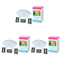 캐논셀피 KP-108IN for Canon Selphy CP1300 CP400 CP910 CP910 1200 Photo Paper Ink 3 x6 Set, 3SET