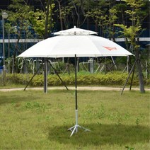 테라스 야외파라솔 삼각지지대 간편설치 대형 그늘막 자외선차단 정원, 파라솔2.7M 아이보리