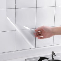 Enoughome 투명 주방 기름 방지 스티커 고온 내구성 타일 벽 스티커 방수 기름 방지 자동 접착 오일 흄 후드 캐비닛 벽지