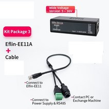 EE11A 직렬 포트 rs485-ethernet TCP/IP RJ45 컨버터 임베디드 웹 서버 포함 ModbusTCP/HTTP 스마트 칩, [04] with cable, 04 with cable