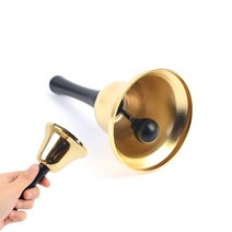 크리스마스 연말 종 벨 금색 75mm 모금함 흔드는 핸드벨