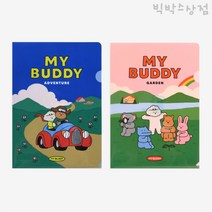 데일리라이크 마이 버디 L홀더 파일 1p 랜덤 인덱스홀더 엘홀더 파일 서류보관