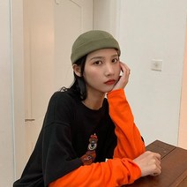 코디에듀 레옹모자 레옹와치캡 워치캡 챙없는모자 자수와치캡 남녀공용페도라/중절모