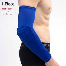 1pc 무릎 패드 슬리브 농구 탄성 무릎 보호대 보호 장비 슬개골 폼 배구 서포터 슬개골아대, 팔꿈치 파란색, XL