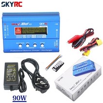 SKYRC-오리지널 iMAX B6 V2 60W 6A Lipo 배터리 밸런스 충전기 방전기 RC 자동차 드론 헬리콥터용 90W 어, 02 Collocation 2_01 EU plug