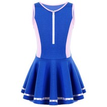 여성테니스복 테니스운동복 테니스복 세트 첨부 된 반바지와 키즈 테니스 드레스 소녀를위한 민소매 Colorb