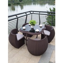 야외 테이블의자세트 펜션 풀빌라 수영장 루프탑 정원, 경기 조합 6