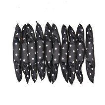 10Pcs 매직 헤어 Curlers 소프트 DIY 케어 스타일링 도구 유연한 스폰지 수면 폼 베개 롤러, 01 10 Pieces Black