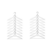 [이케아] 원목 나무 옷걸이 - 부메랑 2세트 (16개) / 검정 하양 내추럴 / Black White Natural / Clothes Hanger - Bumerang, 하양 (White)
