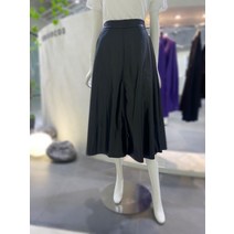 코인코즈 허리밴딩 인조가죽 플레어 A라인 롱스커트 DW3AS137(2079554)