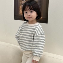 아이스토리키즈 쥬리 오버핏 맨투맨 아동티셔츠