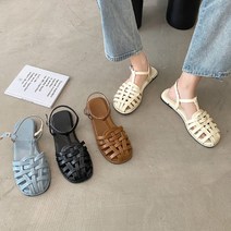 [225~250] 파스텔 T 메쉬꼬임 위빙 버클 스트랩 샌들 피셔맨 샌들 S#YW008