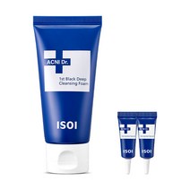 아이소이 아크니 닥터 퍼스트 블랙 클레이 클렌징폼 75ml+아크니세럼5mlx2, 단품(AD038_1), 없음