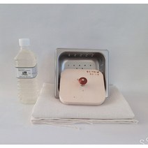 가정용 두부틀 천연 간수500ml+스텐레스두부틀(1모용)+보자기+주머니.두부만들기세트. t05-1, 높은형셋트