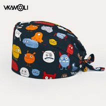 실험실기기 치과용 정밀 파워서플라이 원심분리도매 위장 인쇄 여성 및 남성 스크럽 모자 실험실 건강 서비, 01 싱글 사이즈, 03 hat