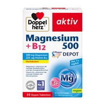 독일 도펠헤르츠 aktiv 마그네슘 500 비타민 B12 30정, 1개