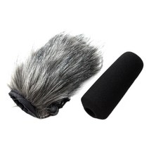 건 마이크 용 윈드 재머 & 윈드 스크린 세트 쇼트 12 cm, 상세페이지 참조